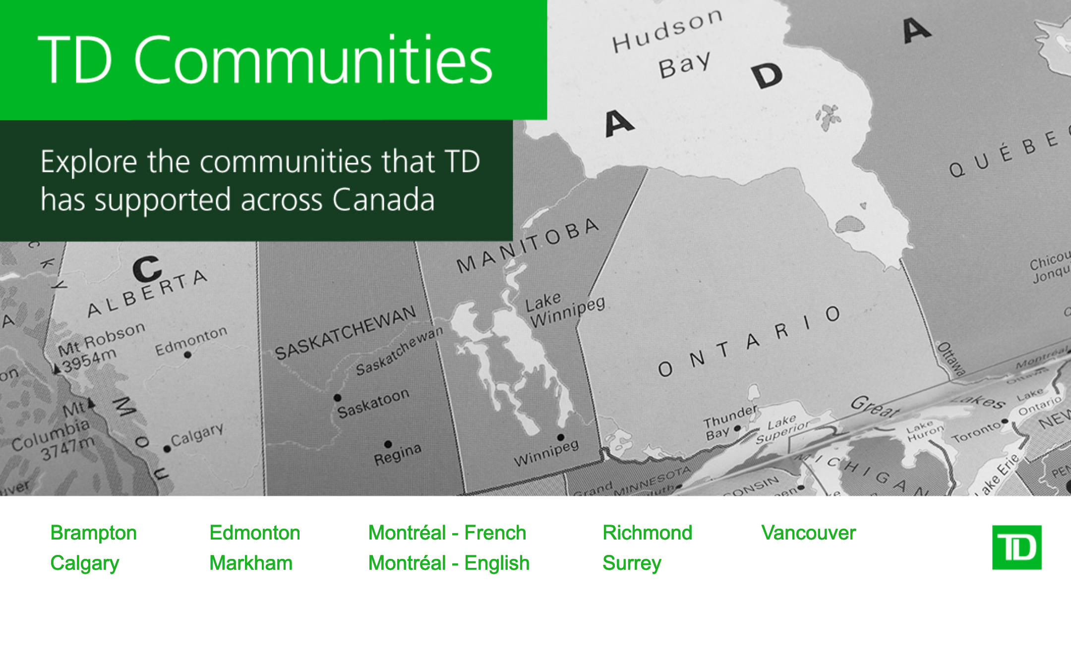 TD Communities Screenshot